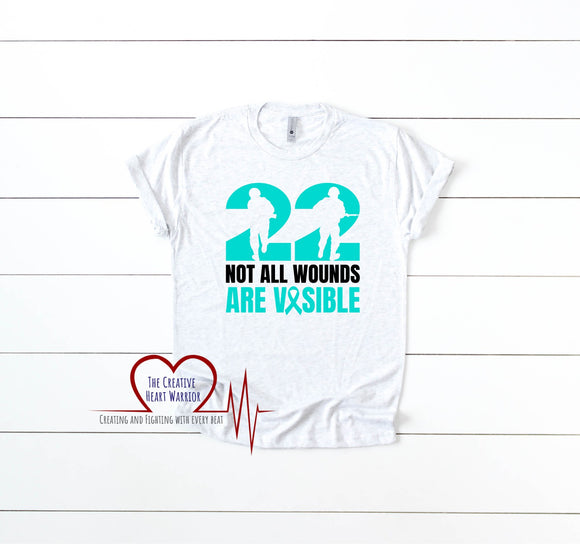 Not All Wounds Are Visible PTSD T-Shirt