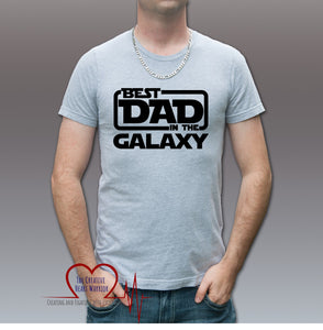 Best Dad in the Galaxy Adult T-Shirt