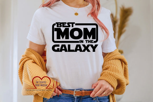 Best Mom in the Galaxy Adult T-Shirt