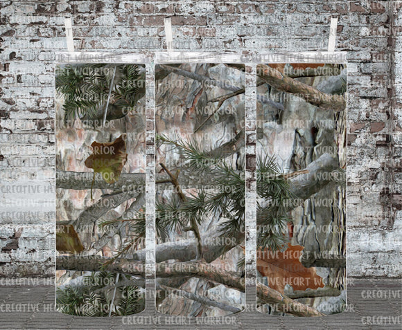 Camo 20 oz Stainless Steel Sublimated Tumbler