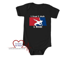 Crawl Walk Wrestle Infant Bodysuit
