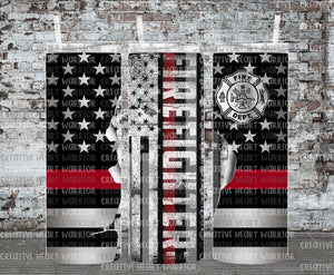 Firefighter 11 20 oz Stainless Steel Sublimated Tumbler