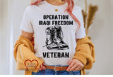 Operation Iraqi Freedom Veteran w/Boots T-Shirt