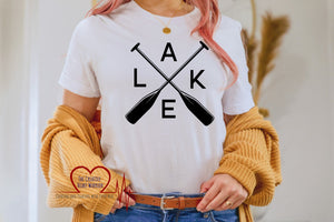Lake w/Oars Adult T-Shirt