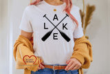 Lake w/Oars Adult T-Shirt