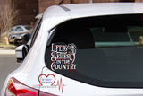 Life is Better in the Country Vinyl Decal - The Creative Heart Warrior
