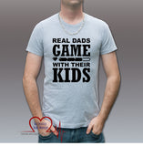 Real Dads Game With Their Kids Adult T-Shirt