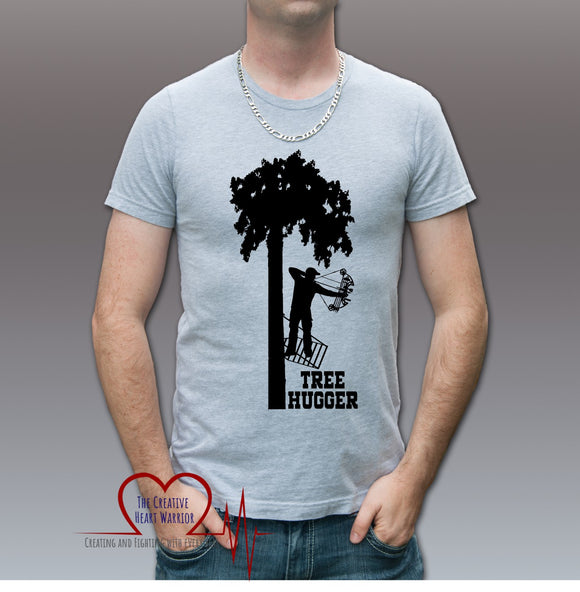 Tree Hugger with Bow Adult T-Shirt