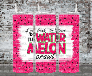 Watermelon Crawl 20 oz Stainless Steel Sublimated Tumbler