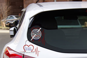Crochet Decal - The Creative Heart Warrior
