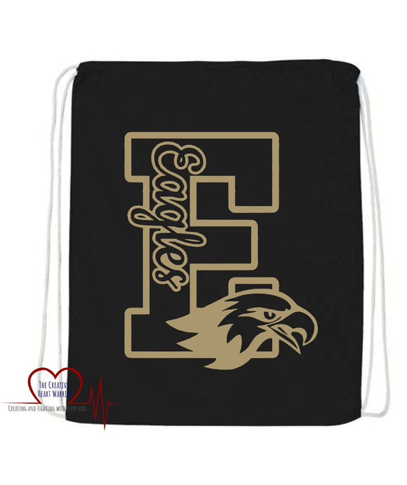 Eagles Drawstring Cinch Bag, Gym Bag