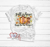 Fall is Here T-Shirt, Fall Adult T-Shirt - The Creative Heart Warrior
