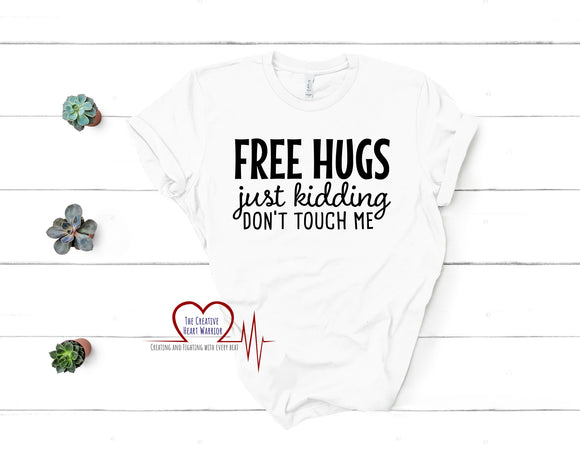 Free Hugs T-Shirt, Introvert T-Shirt - The Creative Heart Warrior