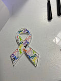 Awareness Ribbon Acrylic Keychain