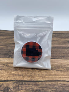 North Dakota Buffalo Plaid Phone Grip