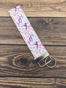 Dance Faux Leather Key Fob