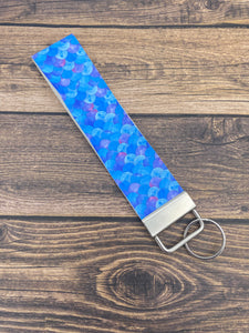 Mermaid Scales Faux Leather Key Fob