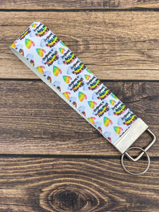 Every Storm Rainbow Faux Leather Key Fob