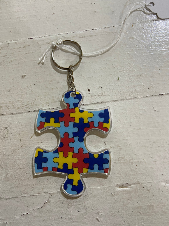 Puzzle Piece Acrylic Keychain