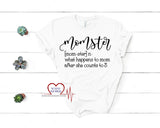 Momster T-Shirt, Mom T-Shirt - The Creative Heart Warrior