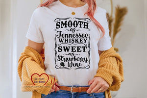Smooth As Tennessee Whiskey Adult T-Shirt
