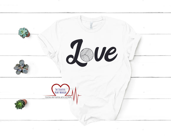 Fiber Art Love T-Shirt - The Creative Heart Warrior